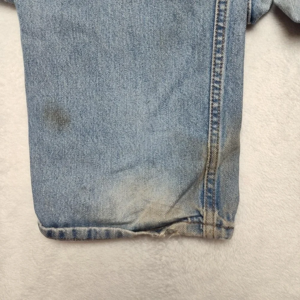 Vintage Levis 550 Jeans Mens 38x34 Blue Y2K Light Distressed‎ Straight Denim